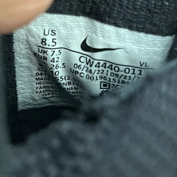 NIKE Alpha Huarache 8 Elite LAX Lacrosse Cleats Men Sz 8.5 / Women Size 10 Black - Picture 7 of 7